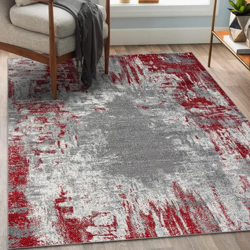 Vista 13 de LUXE WEAVERS Alfombra Artística de Área, Azul Oscuro-Azul Claro 2x3 Artistic, Cozy, Medium Pile