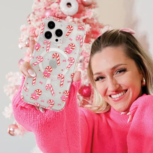 Vista 453 de VELVET CAVIAR Funda para iPhone 15, compatible con MagSafe, probada contra caídas de 10 pies, fundas protectoras de diseño, leopardo color rosa