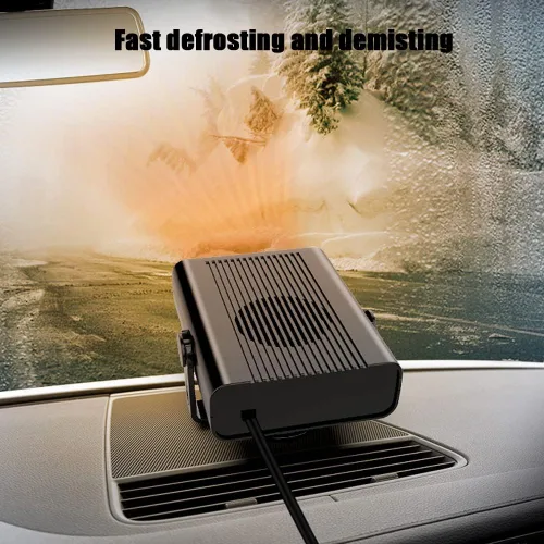 Vista 6 de CYDZSW Calentador de coche que se conecta al encendedor de cigarrillos 12 V 120 W, calentadores interiores portátiles 2 en 1 con calefacción