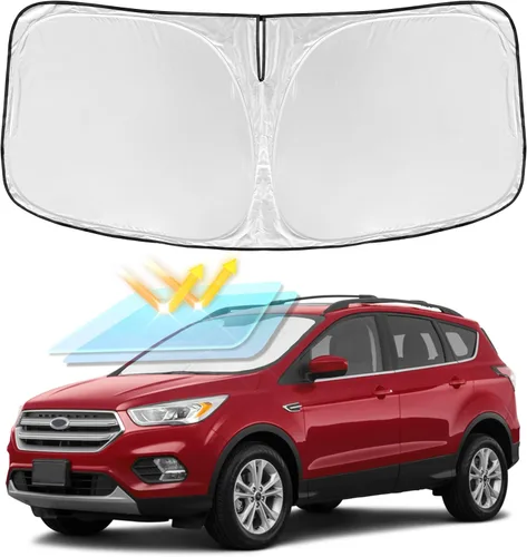 Vista 52 de Parasol de 4 capas para parabrisas, ajuste personalizado, tela 240T