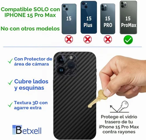 Vista 3 de 15 PRO MAX Skin Wrap 3M Película protectora para lados y espalda (fibra de carbono)