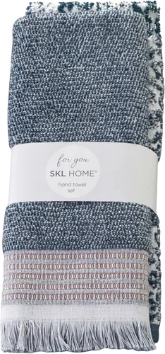 Vista 12 de SKL Home Asheville - Juego de 3 toallas de mano, 100% algodón, Evergreen