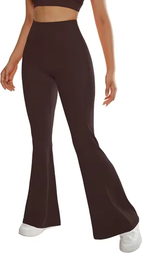 Vista 2 de SUUKSESS Leggings acampanados para mujer, pantalones de yoga de cintura alta con corte de bota y levantamiento de glúteos