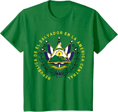 Vista 36 de amdesco Salvador Camisa, salvadoran Escudo de armas playera, mujer L, Blanco