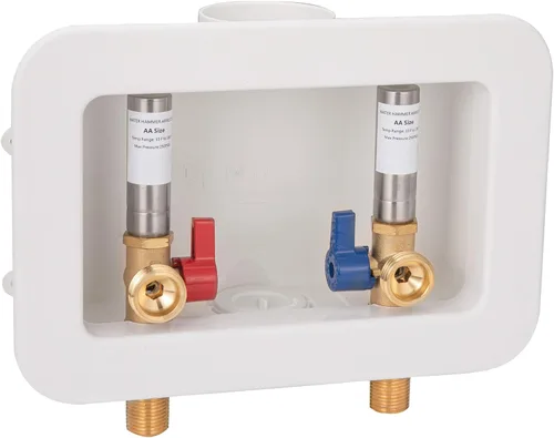 Vista 13 de [1 unidad] Lingmfg Caja de salida para lavadora PEX-B crimpado con drenaje central de 2 pulgadas, crimpado PEX-B de 1/2 pulgada, conexión mangueras