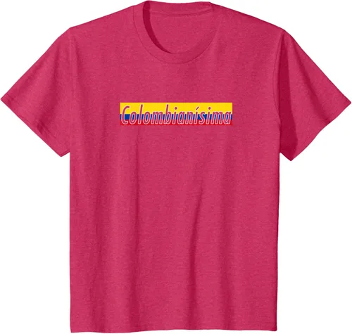 Vista 66 de Camisas Colombianisima Colombia para mujer Bandera de Colombia, Negro, S