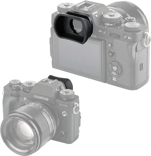 Vista 3 de JJC KIWIFOTOS - Ojal ergonómico para cámara larga para Fuji GFX100 GFX-50S X-T1 X-T2 X-T3 X-T4 X-H1, visor de ojal, compatible con Fujifilm GFX 100