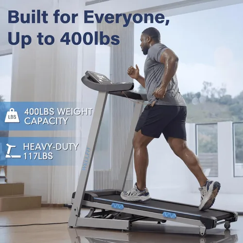 Vista 2 de WELLFIT Cinta de correr inclinada automática del 15% para el hogar