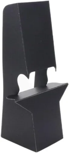 Vista 3 de UTALIND 10 piezas de soporte de caballete de cartón negro doble ala letreros de exhibición para fotos y obras de arte 7 pulgadas