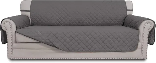Vista 122 de Easy-Going - Funda reversible para sofá, resistente al agua, con varillas de espuma y correas elásticas, protector de muebles para mascotas y perros