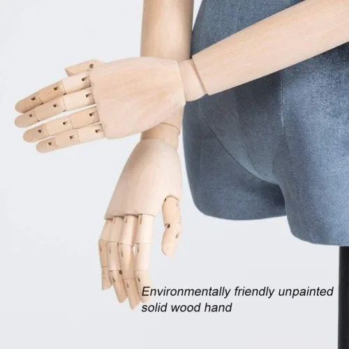 Vista 3 de Soporte de exhibición de maniquí, modista femenina, maniquíes, muestra la altura del pecho, base de trípode ajustable para disfraz, joyería