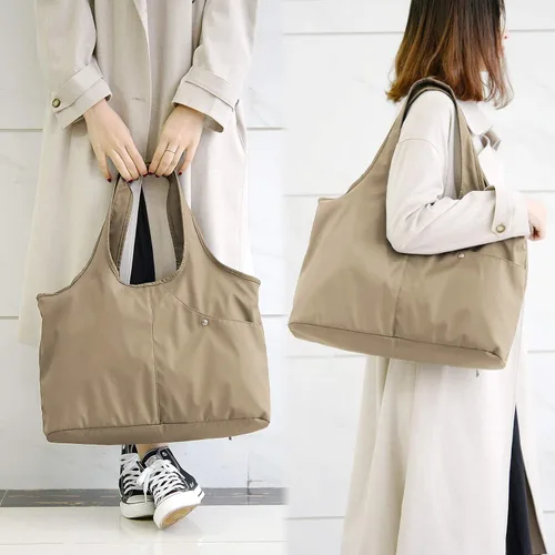Vista 2 de ZOOEASS - Bolso grande de hombro para mujer, impermeable, multifunción, de nailon, para viaje