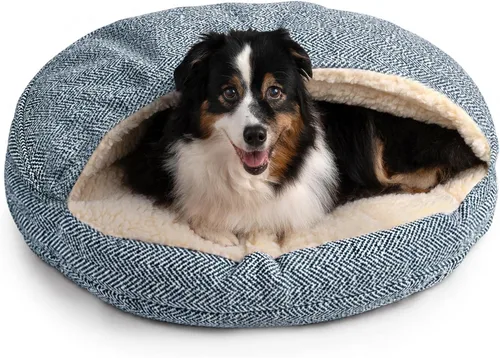 Vista 36 de Snoozer Cama de lujo de microsuede acogedora estilo cueva para mascotas, pequeña, antracita For small sized pets, Removable washable cover