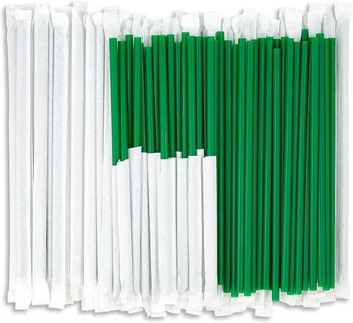 Vista 11 de DuraHome Paquete de 1000 pajitas agitadoras envueltas individualmente, color negro de 5.75 pulgadas desechables de plástico para beber para cócteles