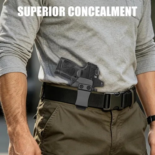 Vista 7 de IWB Kydex Holster for Taurus G3C/ G2C/ G3C Toro/ G2S/ PT111/ PT140 w/Olight Baldr S/Baldr Mini/Baldr RL Mini, Optic Cut, Adj. Retention & Cant
