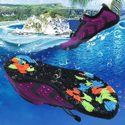 Vista 5 de Mens Womens Water Shoes Aqua Shoes Swim Shoes Beach Sports Quick Dry Barefoot for Boating Fishing Diving Surfing