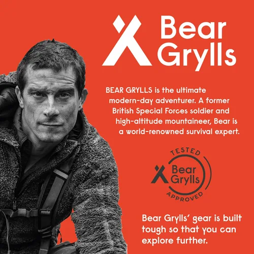 Vista 4 de Bear Grylls Hacha Multiherramienta Martillo – Con cuchillo, abrebotellas, hacha, funda de nailon, sierra, destornillador, silbato – táctico
