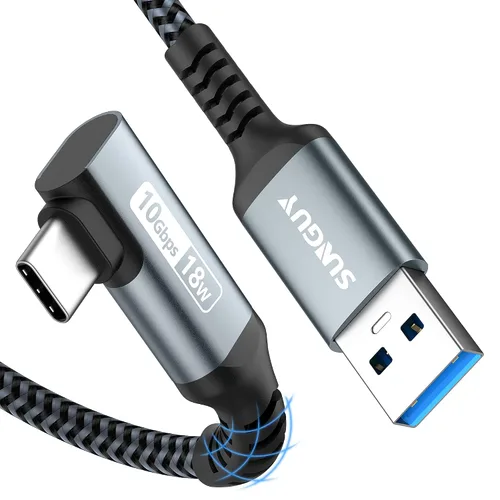 Vista 11 de Cable CarPlay 0.24 m, Cable de Transferencia de Datos de Alta Velocidad USB A a C 3.1 Gen 2 de 10 Gbps Ángulo Recto, Compatible con Android Auto