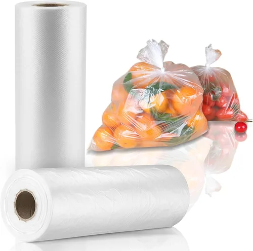 Vista 9 de Bolsas de almacenamiento de alimentos de 10 x 14 pulgadas, bolsa de plástico transparente, 500 unidades bolsa de plástico desechable para alimentos