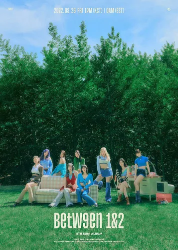 Vista 3 de TWICE - BETWEEN 1&2 11th Mini Album ( 4 Version Full Set. )+1ea TWICE Store GIft Card K-POP SEALED