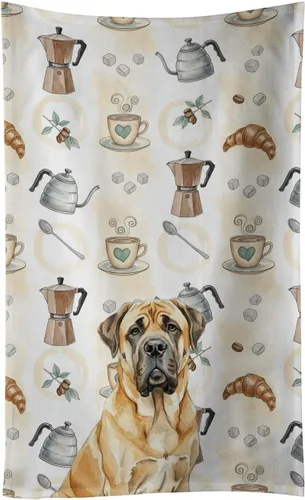 Vista 108 de Caroline's Treasures Afghan Hound - Toalla de cocina para barra de café, terciopelo frontal y lazo de algodón, lavable a máquina Sabueso afgano