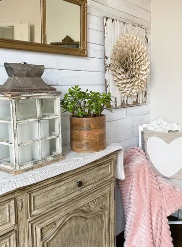 Vista 8 de Serene Spaces Living Macetero grande de madera de mango marrón, maceta de madera natural para flores y plantas sintéticas, plantas