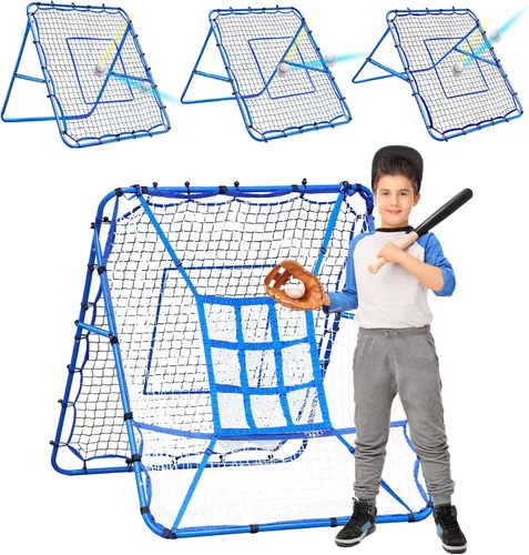 Vista 13 de Red de rebote de voleibol y béisbol, red de rebote de sóftbol, red de rebote de lacrosse de ajustes rápidos, equipo de práctica de rebote rápido