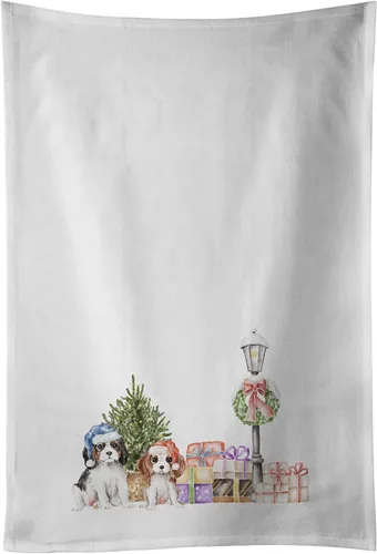 Vista 14 de Caroline's Treasures CK8100WTKT - Juego de 2 toallas de cocina con diseño de bulldog francés con diseño de país de las maravillas navideñas