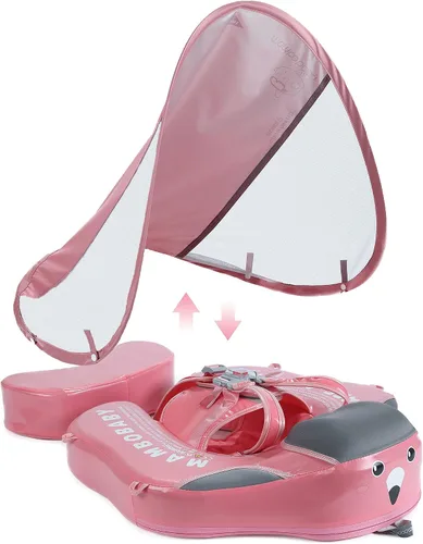 Vista 13 de Mambobaby Flotador Mejorado Añadir Cola Flotador para Bebé con Toldo para Anillo de Natación de Cintura Infantil Entrenador de Natación Flotadores