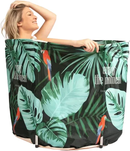 Vista 3 de Bañera portátil para adultos Hielo frío para bañera, piscina, bañera no inflable, cabina de ducha, plegable e independiente, tamaño plegable