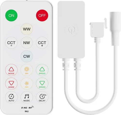 Vista 8 de PAUTIX Kit de controlador LED CCT SP542E Wi-Fi+Bluetooth, compatible con Alexa/Google Assistant, control remoto RF de aplicación, regulador LED CCT