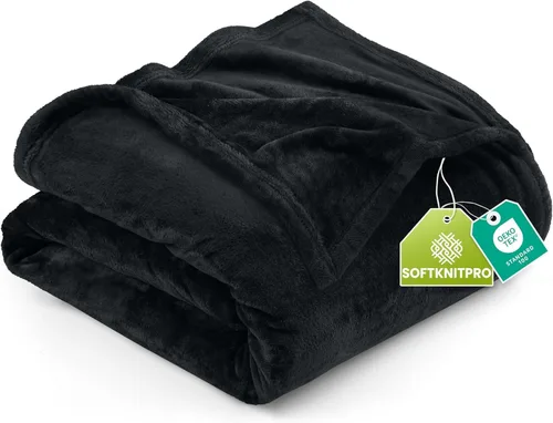 Vista 13 de Utopia Bedding - Manta de vellón de lujo, mullida, antiestática; manta de suave microfibra de 8.8 oz/yd² (300 g/m²) para sofá y cama; tamaño Gris