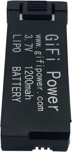 Vista 4 de Batería Lipo de repuesto de batería Lipo de 3.7 V 1200 mAh para drones Eachine E58 E58/S168/HY019 de alta capacidad (2 unidades)