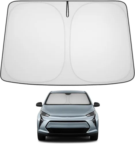 Vista 262 de Proadsy Parasol para parabrisas Rivian R1S 2022-2025 2026 de 4 capas plegable, protector de parasol frontal que bloquea los rayos UV, mantiene
