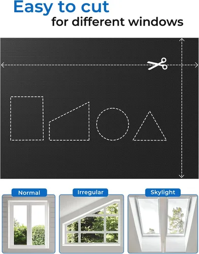 Vista 4 de Sumobaby Cortinas opacas para dormitorio, portátiles de 114 x 59 pulgadas, sin taladro, con cintas de mejoradas, cubierta de ventana 100% opacas