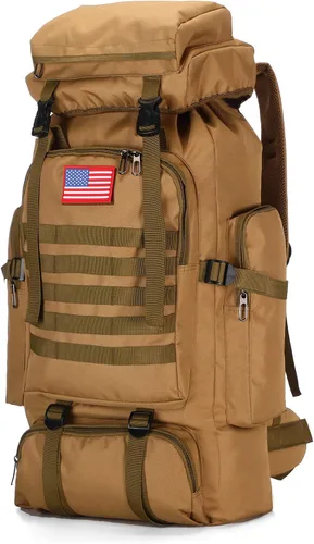 Vista 16 de King'sGuard 70L Camping Hiking Backpack for Men Women Large Military Tactical Backpack Molle Rucksack Backpack for Outdoor