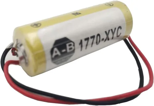 Vista 3 de YICUAA (8 unidades) 3V 1770-XYC 3V 1800mAh litio PLC reemplazo de batería para 1770-XYC/A 1770-XYB 1756-BA1 con enchufe negro