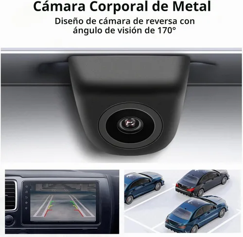 Vista 3 de Cámara HD de visión trasera delantera y trasera para automóvil, rotación de 360°, gran ángulo de visión, IP68K, impermeable, universal, marcha