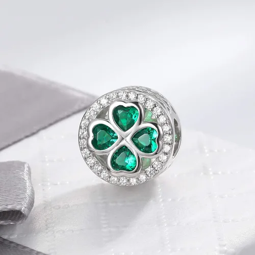 Vista 3 de Dijes de cuentas de plata de ley 925 que se ajustan a pulseras y collares Pandora, regalos de joyería para mujeres