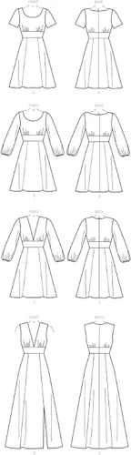 Vista 9 de McCall's Patterns M7802E5 McCall's - Patrones de costura para mujer, con escote abierto, tallas 14-22, 14-16-18-20-22, blanco