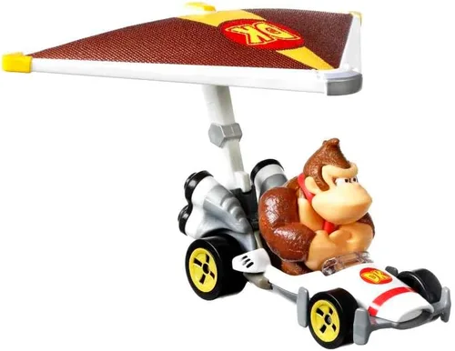 Vista 2 de Hot Wheels Mario Kart Glider Donkey Kong - Auto fundido a presión [B-Dasher + Super Gilder]
