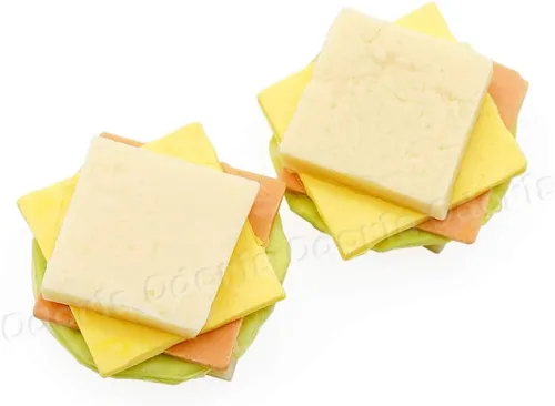 Vista 2 de Odoria 1/12 sándwich miniatura 2pcs accesorios de decoración de casa de muñecas