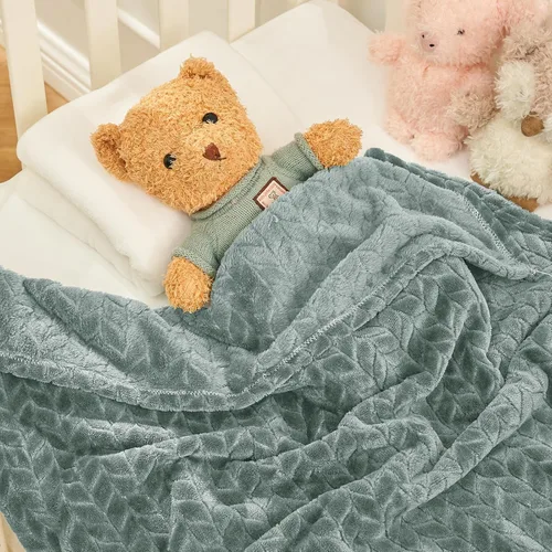 Vista 27 de inhand - Manta decorativa de vellón para bebés y recién nacidos, supersuave, envolvente, afelpada, mullida, cálida, ideal para cuna y como manta