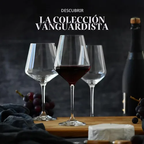 Vista 10 de KROSNO Juego de 6 copas de vino tinto de 16.6 oz, colección vanguardista