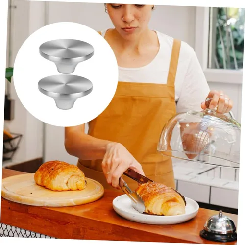 Vista 8 de HEMOTON Perilla de repuesto para tapa de olla, mango de tapa de sartén plana para ollas de cocina, agarres de mano de acero inoxidable
