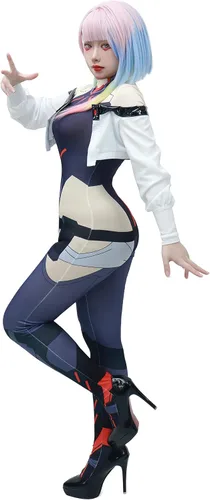 Vista 2 de C-ZOFEK Disfraz de chaqueta de cosplay para mujer, trajes de Halloween