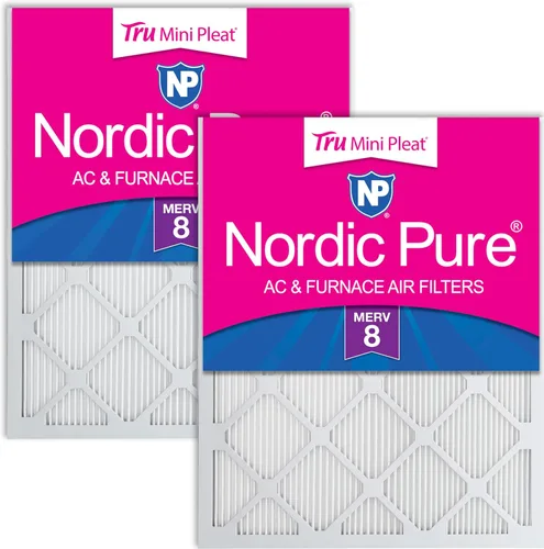 Vista 41 de Nordic Pure 20x20x1 (Tamaño real: 19 1/2 x 19 1/2 x 3/4) Filtros de aire para caldera/aire acondicionado Poly Green MERV 6 – Reduce el polvo