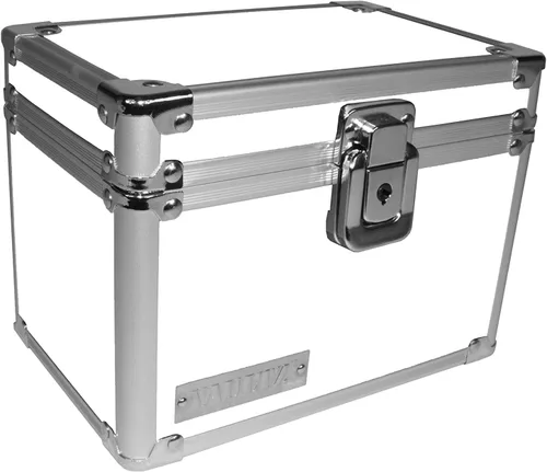 Vista 11 de Vaultz VZ01169 Archivador con candado para tarjetas de índice con tapa abatible - Capacidad para 350 tarjetas de 7,6 x 12,7 cm, color negro