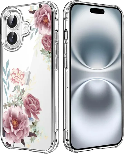 Vista 142 de Funda transparente de girasol compatible con iPhone SE 2022 SE 2020 7 8, funda trasera floral para niñas y mujeres, funda protectora transparente