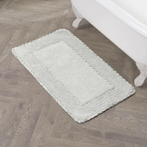 Vista 43 de Laura Ashley Ruffle tapete para baño de algodón de 17 x 24 pulgadas